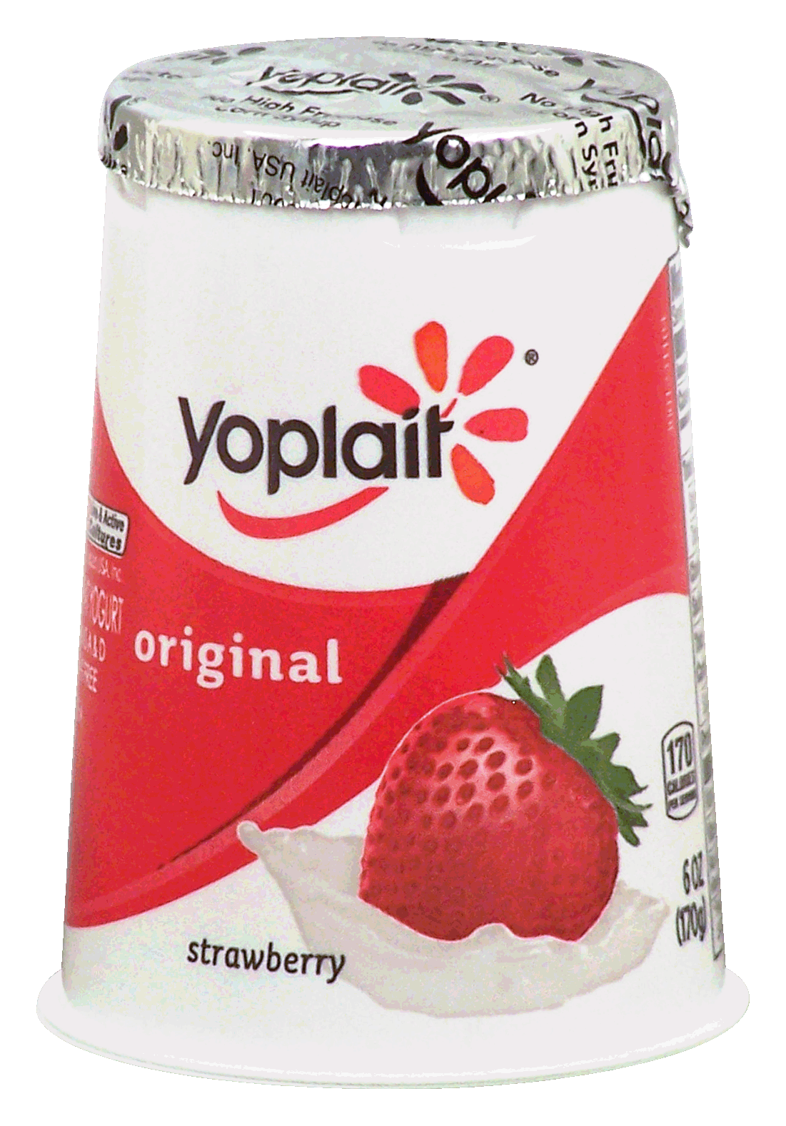 Yoplait Original strawberry yogurt 99% fat free Full-Size Picture